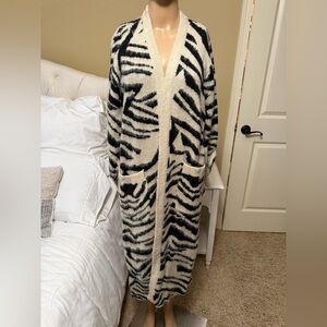 Show Me Your MuMu Black and Cream Knit Sweater